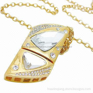 Diamond USB Flash Drive, Metal + Diamond Housing, 5 Years Warranty, USB 2.0/3.0